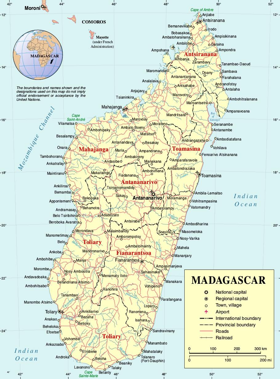 La Carte De Madagascar La Carte De Madagascar La Carte Est Vraiment ...