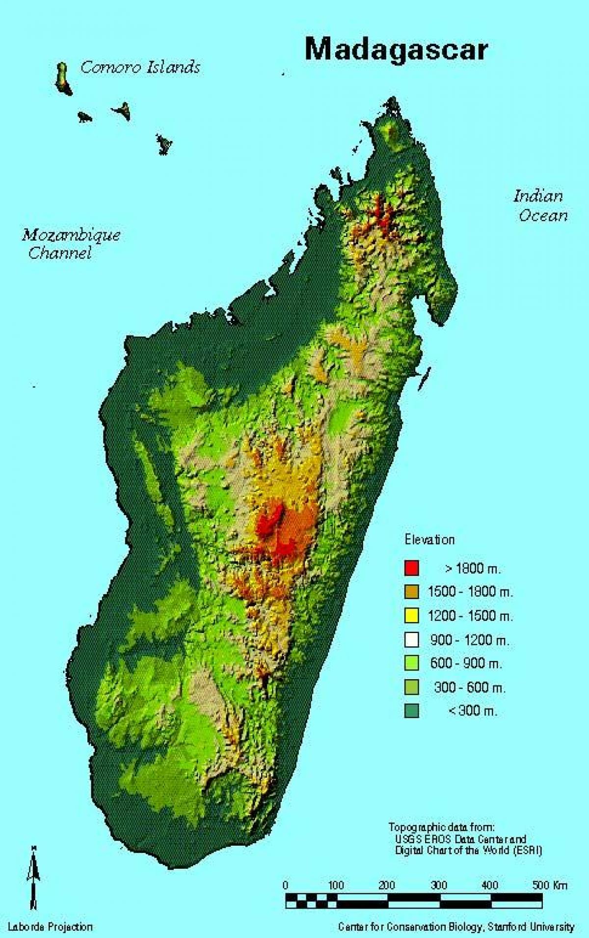 carte de Madagascar géographie