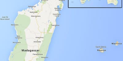 Carte des îles près de Madagascar