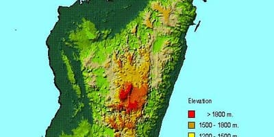 Carte de Madagascar géographie