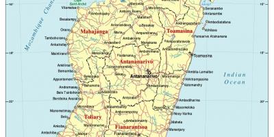Carte de Madagascar route
